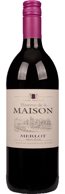 Reserve de la Maison Merlot Vin de Pays d'Oc 1 Liter